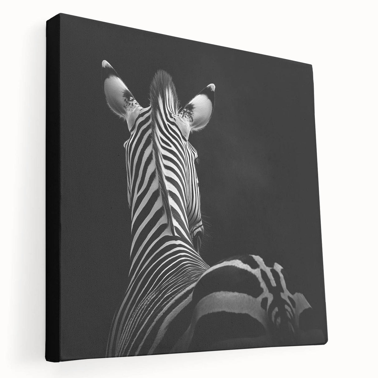 Stretched canvas art piece showcasing a vibrant animal design, featuring a colorful palette with intricate details, ideal for enhancing home decor.