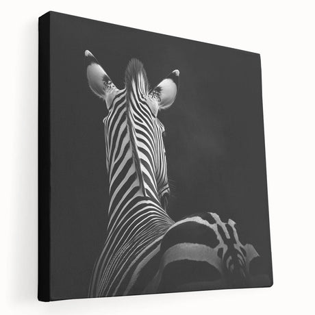 Stretched canvas art piece showcasing a vibrant animal design, featuring a colorful palette with intricate details, ideal for enhancing home decor.