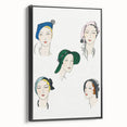 Elegant Art Deco Wall Art - Fashionable Women in Stylish Hats Print