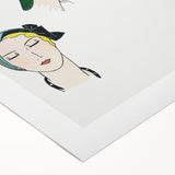 Elegant Art Deco Wall Art - Fashionable Women in Stylish Hats Print