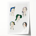 Elegant Art Deco Wall Art - Fashionable Women in Stylish Hats Print