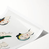 Elegant Art Deco Wall Art - Fashionable Women in Stylish Hats Print