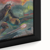 Powerful Expressionist Landscape - Dawn Canvas Print in Bold Colors