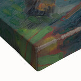 Powerful Expressionist Landscape - Dawn Canvas Print in Bold Colors