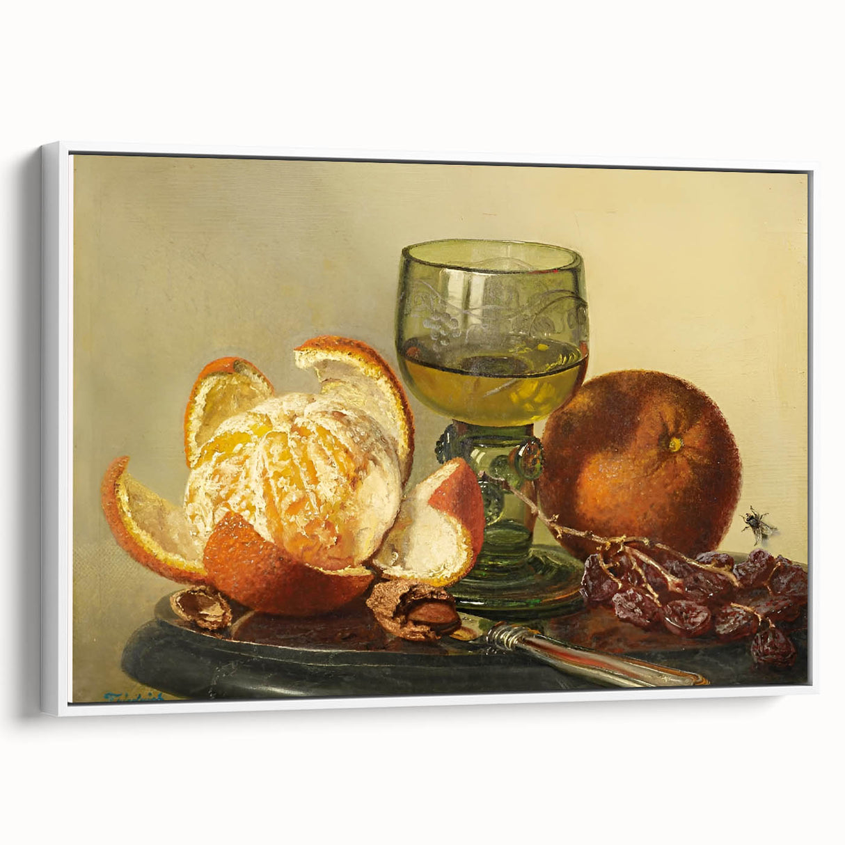Vintage poster art of assorted colorful cocktails on extra large framed canvas, ideal for living room decor.