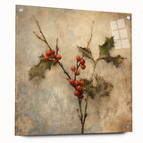 Holiday Decor Prints - Snowy Pine Tree Print Festive Canvas Art