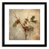 Holiday Decor Prints - Snowy Pine Tree Print Festive Canvas Art