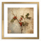 Holiday Decor Prints - Snowy Pine Tree Print Festive Canvas Art