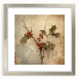 Holiday Decor Prints - Snowy Pine Tree Print Festive Canvas Art