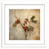 Holiday Decor Prints - Snowy Pine Tree Print Festive Canvas Art