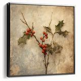 Holiday Decor Prints - Snowy Pine Tree Print Festive Canvas Art