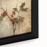 Holiday Decor Prints - Snowy Pine Tree Print Festive Canvas Art