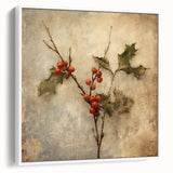 Holiday Decor Prints - Snowy Pine Tree Print Festive Canvas Art