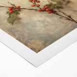 Holiday Decor Prints - Snowy Pine Tree Print Festive Canvas Art