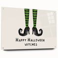 Halloween Canvas Art - Witch Legs Happy Halloween Witches