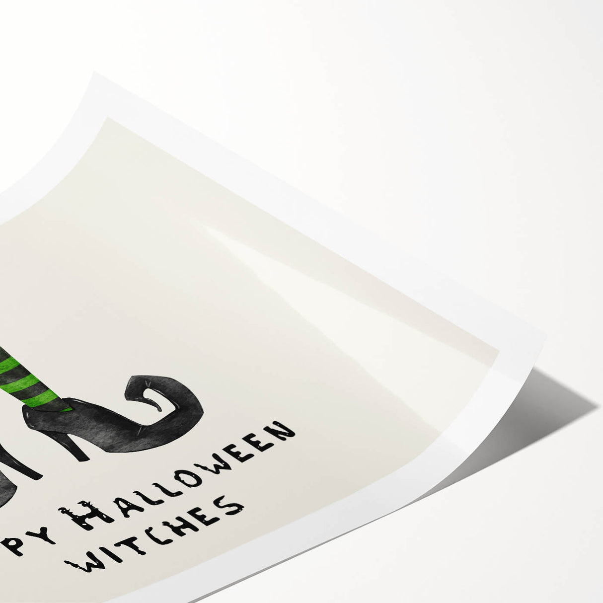 Halloween Canvas Art - Witch Legs Happy Halloween Witches