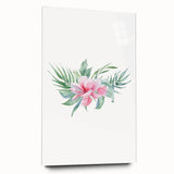 Pink Floral Girls Room Wall Art - Nursery & Kids Room Art Prints