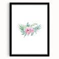 Pink Floral Girls Room Wall Art - Nursery & Kids Room Art Prints