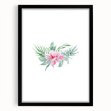 Pink Floral Girls Room Wall Art - Nursery & Kids Room Art Prints