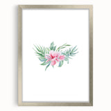 Pink Floral Girls Room Wall Art - Nursery & Kids Room Art Prints