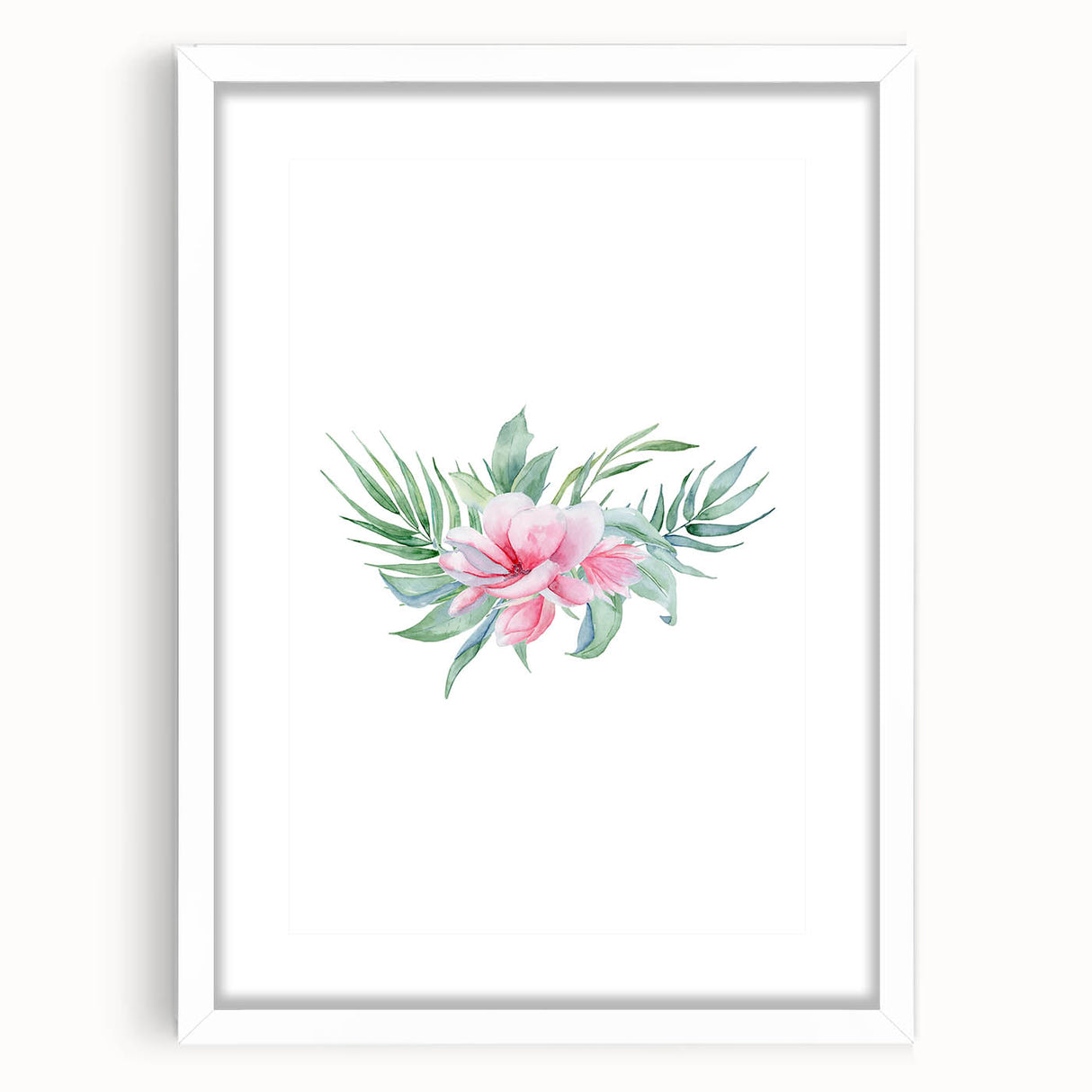 Pink Floral Girls Room Wall Art - Nursery & Kids Room Art Prints
