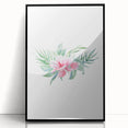 Pink Floral Girls Room Wall Art - Nursery & Kids Room Art Prints
