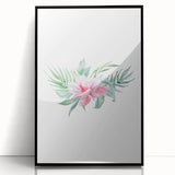 Pink Floral Girls Room Wall Art - Nursery & Kids Room Art Prints