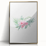 Pink Floral Girls Room Wall Art - Nursery & Kids Room Art Prints