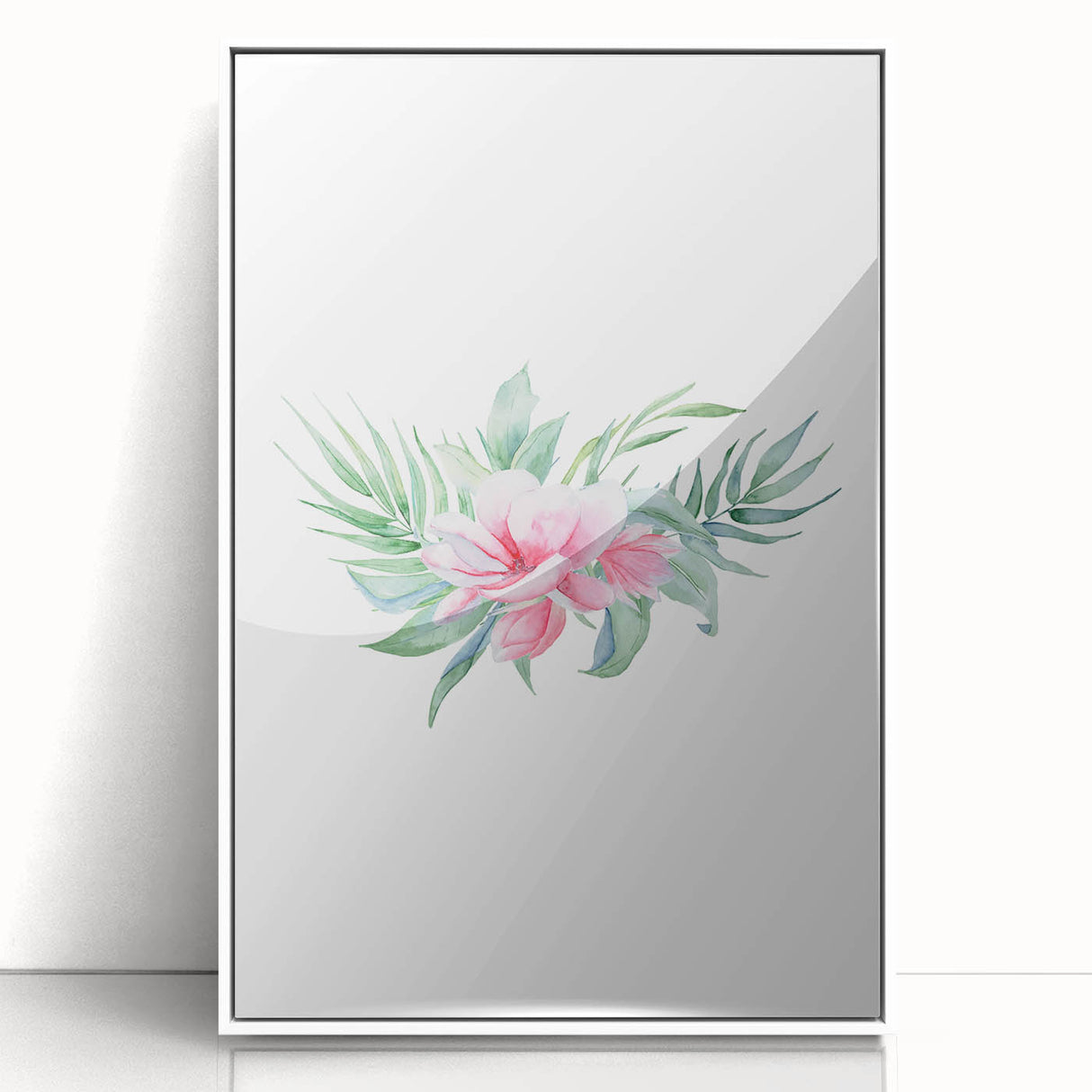 Pink Floral Girls Room Wall Art - Nursery & Kids Room Art Prints