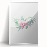 Pink Floral Girls Room Wall Art - Nursery & Kids Room Art Prints