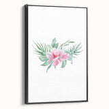 Pink Floral Girls Room Wall Art - Nursery & Kids Room Art Prints