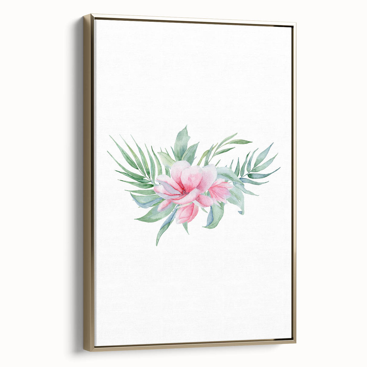 Pink Floral Girls Room Wall Art - Nursery & Kids Room Art Prints