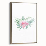 Pink Floral Girls Room Wall Art - Nursery & Kids Room Art Prints