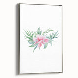 Pink Floral Girls Room Wall Art - Nursery & Kids Room Art Prints