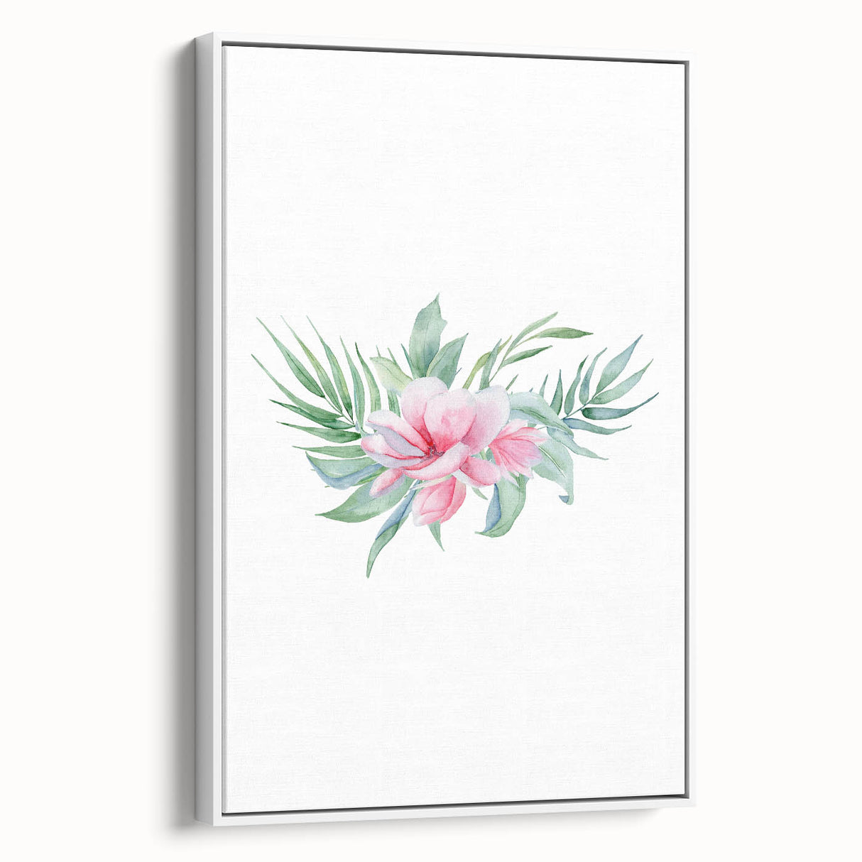 Pink Floral Girls Room Wall Art - Nursery & Kids Room Art Prints