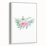 Pink Floral Girls Room Wall Art - Nursery & Kids Room Art Prints
