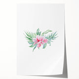 Pink Floral Girls Room Wall Art - Nursery & Kids Room Art Prints
