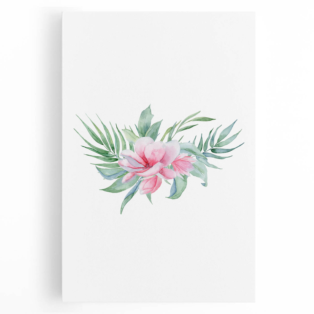 Pink Floral Girls Room Wall Art - Nursery & Kids Room Art Prints