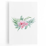 Pink Floral Girls Room Wall Art - Nursery & Kids Room Art Prints