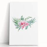 Pink Floral Girls Room Wall Art - Nursery & Kids Room Art Prints