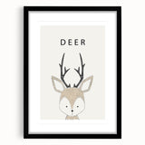 Deer Nursery Wall Art - Baby Room Decor for Kids