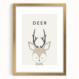 Deer Nursery Wall Art - Baby Room Decor for Kids