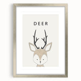 Deer Nursery Wall Art - Baby Room Decor for Kids