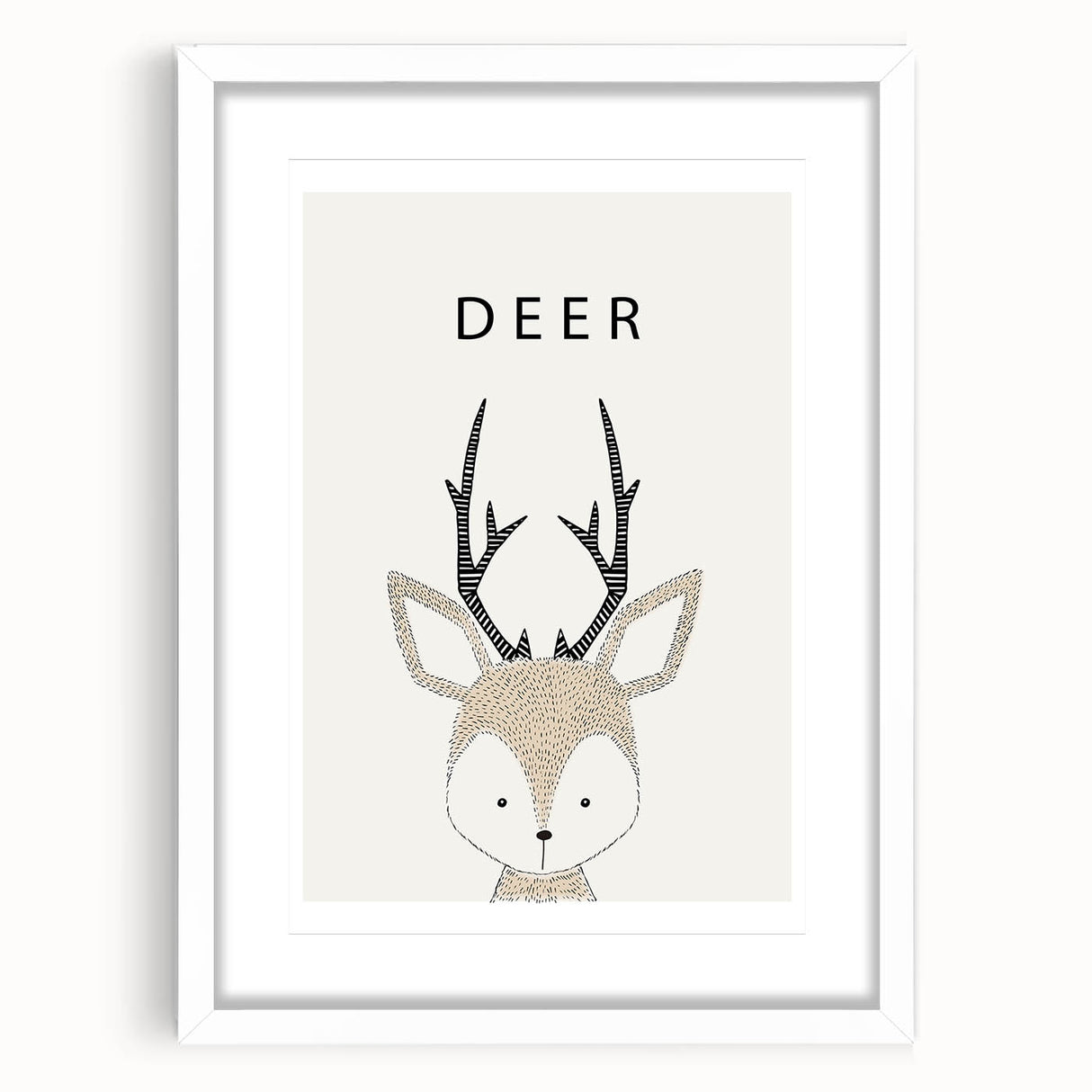 Deer Nursery Wall Art - Baby Room Decor for Kids