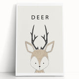 Deer Nursery Wall Art - Baby Room Decor for Kids