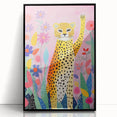 Acrylic Glass Art for Kids – Fun Leopard and Floral Print