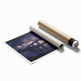 Rolled print of a landscape bridge artwork, featuring vibrant colors and intricate details, securely packaged in a sturdy tube for safe delivery. Perfect for home decor enthusiasts seeking unique wall art.