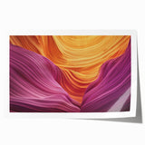 Landscape print showcasing vibrant canyons in rich earth tones, beautifully rolled and packaged in a durable tube for easy display and protection. Ideal for nature enthusiasts.