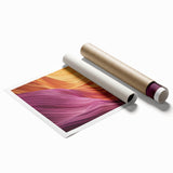 Vibrant landscape canyon print on rolled canvas showcasing rich earthy tones and dramatic rock formations, ideal for home decor or art enthusiasts.