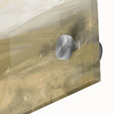 Close-up of a vibrant acrylic glass artwork depicting a serene landscape, showcasing rich colors and intricate details, perfect for modern home decor.